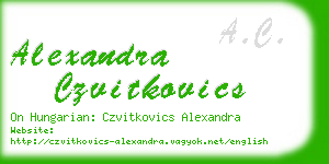 alexandra czvitkovics business card